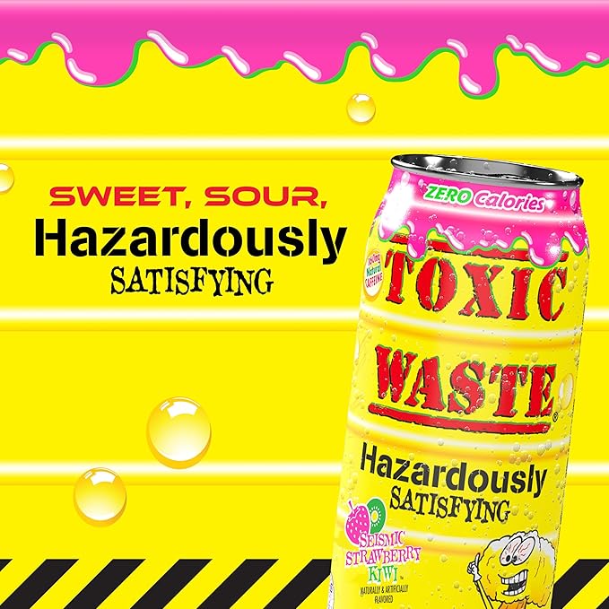 12ct Toxic Waste Energy Drink: Seismic Strawberry