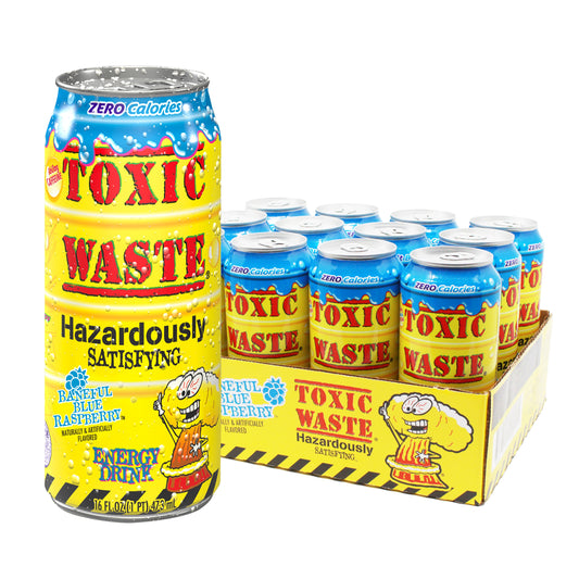 12ct Toxic Waste Energy Drink: Baneful Blue Raspberry