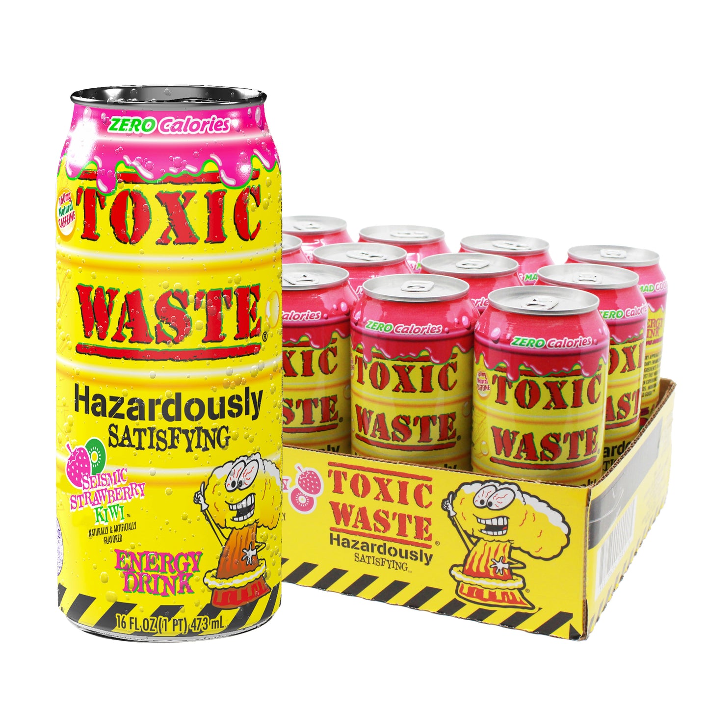 12ct Toxic Waste Energy Drink: Seismic Strawberry