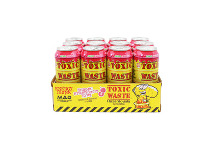 12ct Toxic Waste Energy Drink: Seismic Strawberry